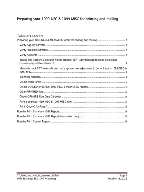 Fillable Online ofm wa 1099 MISC vs 1099 NEC Filing Forms Information ...