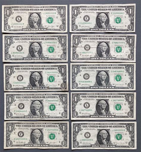 Fancy Serial Numbers 10 different Quad Enders 1111 through 0000 ...