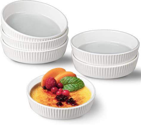 Amazon.com: Layhit 12 Pieces 7 oz Creme Brulee Ramekins Quiche Baking ...
