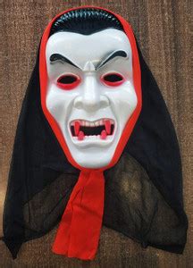 PRIYA PARTY DECORATION Halloween Blood Ghost Mask W/Hood Black And ...