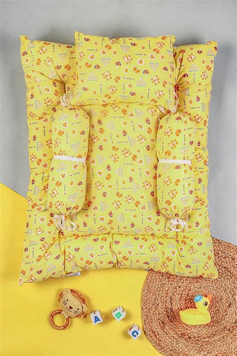 Baby Sleeping Bed | Oh Baby Printed Cotton Baby Sleeping Bed
