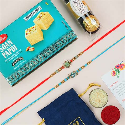 Send Glorious Rakhi Hamper Online