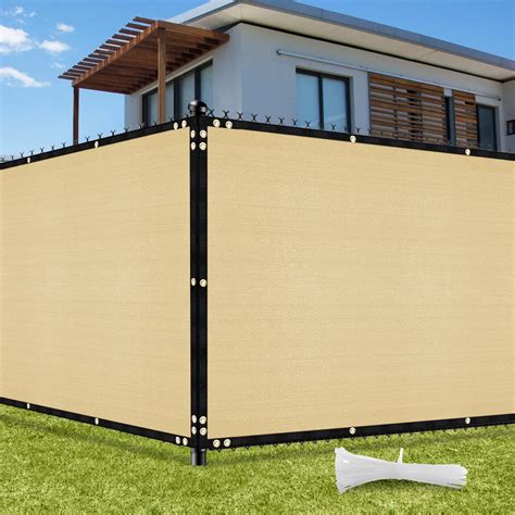 Uirway Privacy Screen Fence 5ft X 50ft Sand Covering Heavy | Desertcart ...