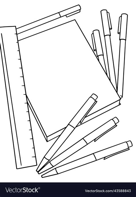Kids Coloring Pages School Stationery 的图像结果