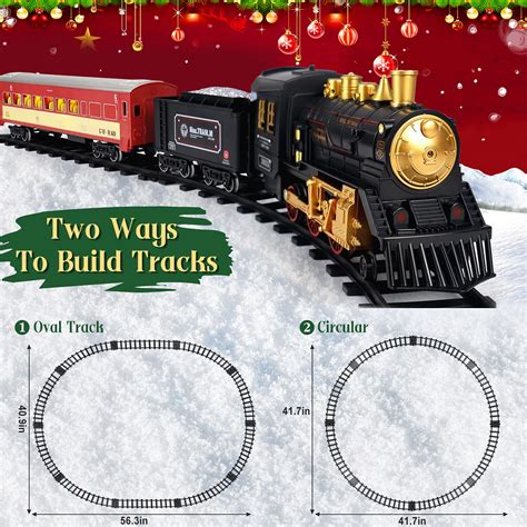 Train Set for Boys Girls - Electric Toy Train Including Passenger Coach ...