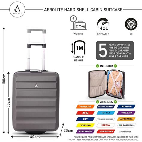Ryanair Maximum Cabin Luggage Bundle - 2-Piece Set – Aerolite UK