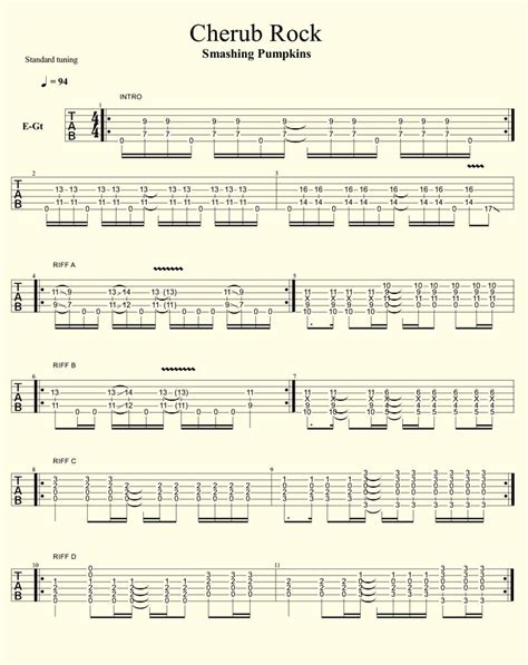 Rezultat imagine pentru Cherub Rock Guitar Tutorial