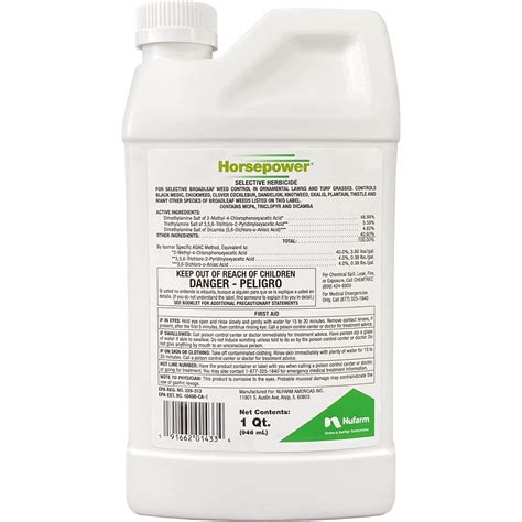 Nufarm Horsepower Selective Herbicide, 32 Ounce Bottle - D Chemical Element
