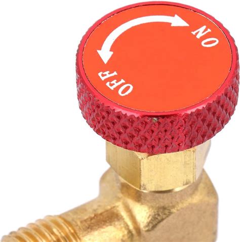 Jectse 1/4'' - 5/16''Refrigerant Charging Valve,R410A Brass India | Ubuy