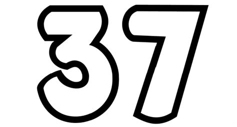 37 Vector PNG Images, Black Gradient 3d Number 37, 37, Number, Symbol ...