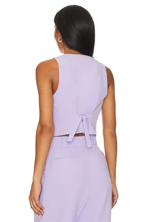 Shona Joy Irena Tailored Fitted Vest in Lavender | REVOLVE