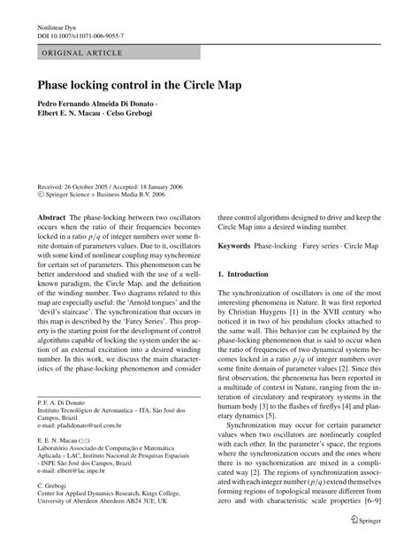 Image result for Phase Locking Control