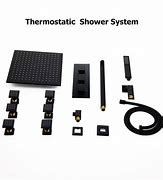 Image result for Modern Wall Mounted 12" Rainfall Showerhead & Handheld Shower With Six Body Spray Jets