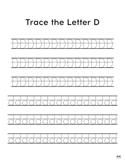 Letter D Worksheets - 50 FREE Printables | Printabulls