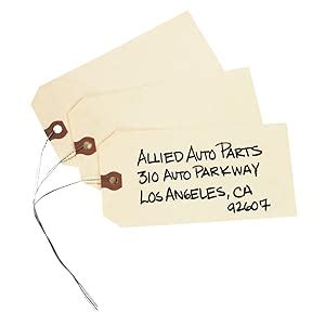 Avery Manila"G" Shipping Tags, Strung, 3.75 x 1.875 Inches, Pack of ...