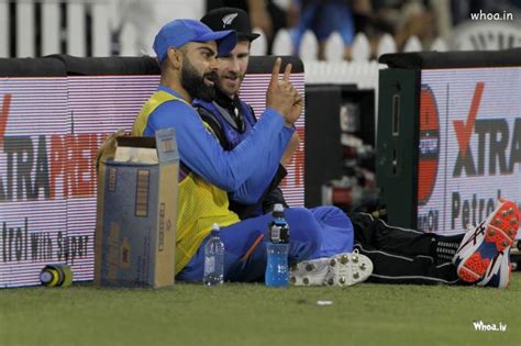 Virat Kohli With Kane Williamson Ind Vs Nz Hd Image Wallpaper