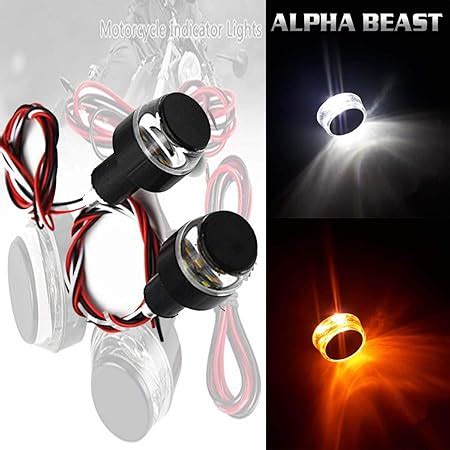 Generic Motorcycle DRL/Turn Signal LED Light Blinker Indicator Handle ...