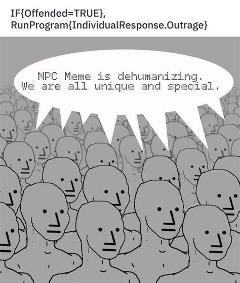 Image result for NPC Script Meme