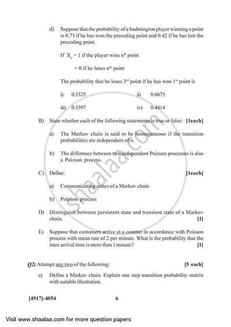 Introduction to Stochastic Processes 2015-2016 B.Sc Statistics Semester ...
