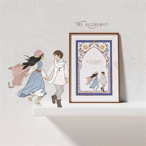 So I Love You Because, the Alchemist Print, Paulo Coelho Quote, Printed ...