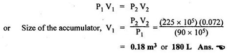 sizing of accumulators - Hydraulic Circuits and Systems - Hydraulics ...