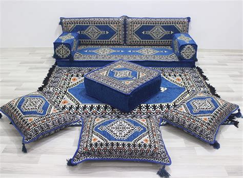 Buy Premium Arabic Sofa Set, Floor Cushions, Seating Cushions, Moroccan ...