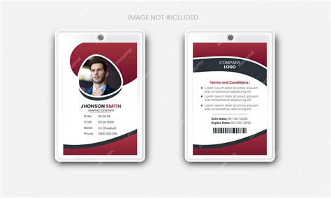 Modern and clean office id card template and corporate id card design ...