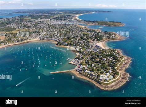 France, Morbihan, Arzon, Port Navalo (vue aérienne Photo Stock - Alamy
