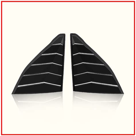 Kia Seltos Rear Window Side Louvers || Glossy Black Finish