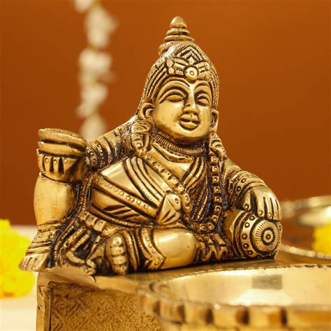 Brass Superfine Kuber Diya (4.5 Inch) – Vedansh Craft