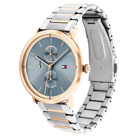 Buy Online Tommy Hilfiger Quartz Multifunction Blue Dial Stainless ...
