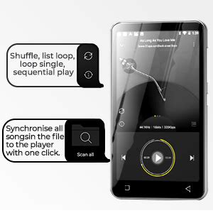 160GB MP3 Music Player with Bluetooth and WiFi, innioasis MP3 Player ...