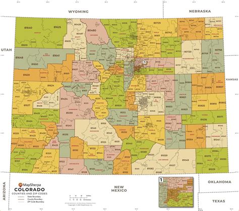 Colorado Map With Zip Codes Colorado Zip Code Map With Counties
