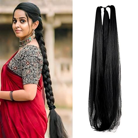 D-DIVINE Synthetic Hair Parandi Choti Braided Hair Extension/Punjabi ...