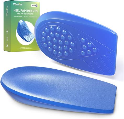 Amazon.com: Plantar Fasciitis Gel Heel Protectors - Welnove Heel Cups for Women Men Heels Spur ...