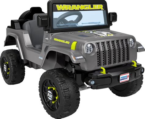 6V Power Wheels Jeep Wrangler Toddler Ride-on Toy with Driving Sounds ...