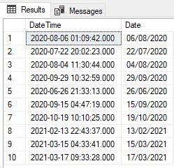 How to Convert Date Time to Number in SQL 的图像结果