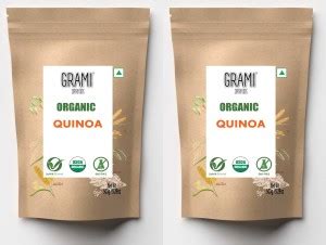Grami Superfoods Organic White Quinoa 500G Quinoa Price in India - Buy ...