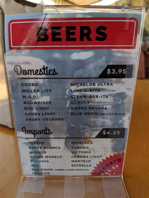 Menu at New Mecca Cafe, Pittsburg