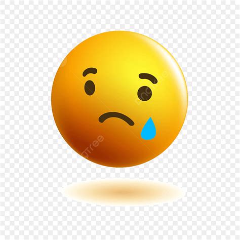 3d Trauriges Emoji Symbol, Traurige Clipart, Emotion, Traurig PNG und Vektor zum kostenlosen ...