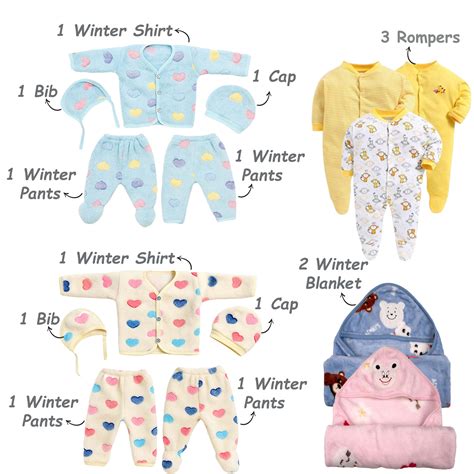 Fareto New Born Baby Winter Wear Clothing Set Combo 35 in 1(F210 ...