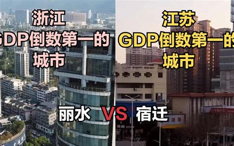 浙江GDP倒数第一城市丽水和江苏GDP倒数第一城市宿迁，对比下城建 - 哔哩哔哩