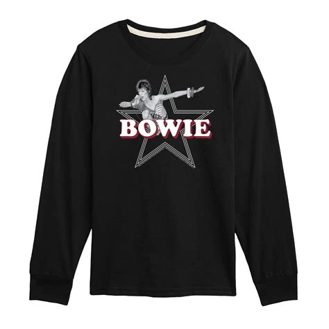 David Bowie - Logo Star - Toddler & Youth Long Sleeve Graphic T-Shirt ...