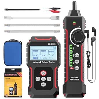 RJ45 Network Cable Tester and Tracer, VXSCAN NF-8209S Ethernet Cable ...