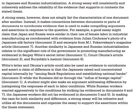 Image result for DBQ Examples