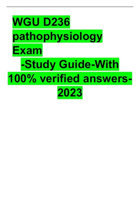 Image result for WGU Biology Module 23 Study Guide