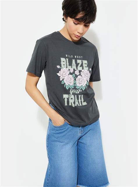 Buy URB_N Women Relaxed Fit Graphic Printed T-shirt Online at just Rs ...