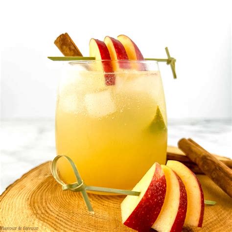 Apple Cider Ginger Beer Mocktail - Flavour and Savour
