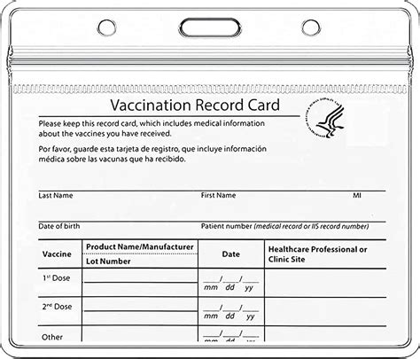 Buy 5 Pack Covid Vaccination Card Holder 4 x 3 Inches, EatMelon Plastic ...