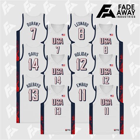 PUTIH Team USA Basketball JERSEY 2024 White | Shopee Malaysia